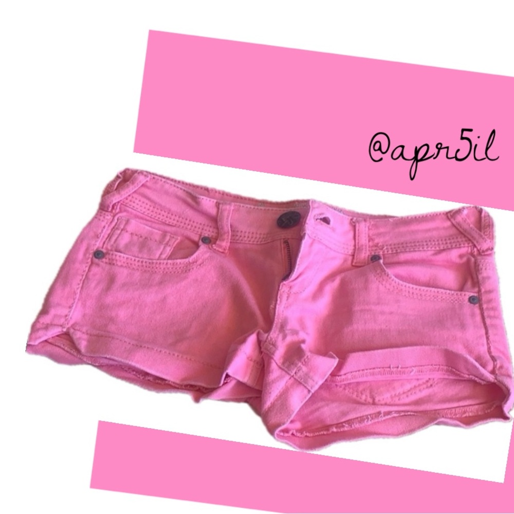 Pink Jean Shorts